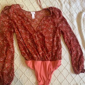 Flowy Printed Body Suit